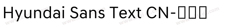 Hyundai Sans Text CN字体转换